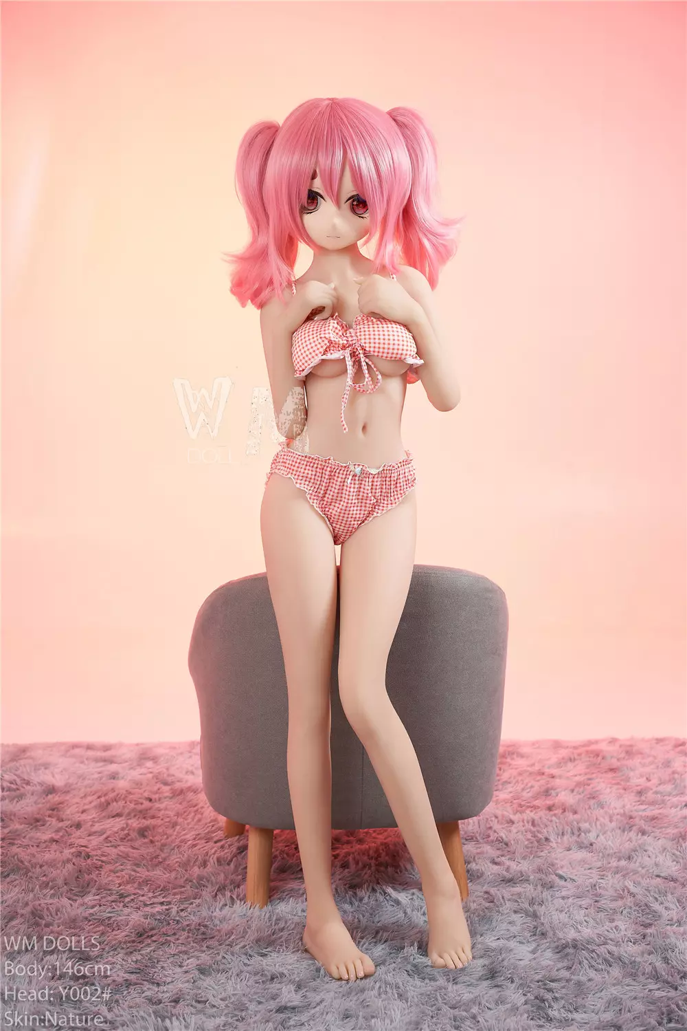 WM S-TPE 146cm Anime TPE Sex Doll with PVC Head #Y003